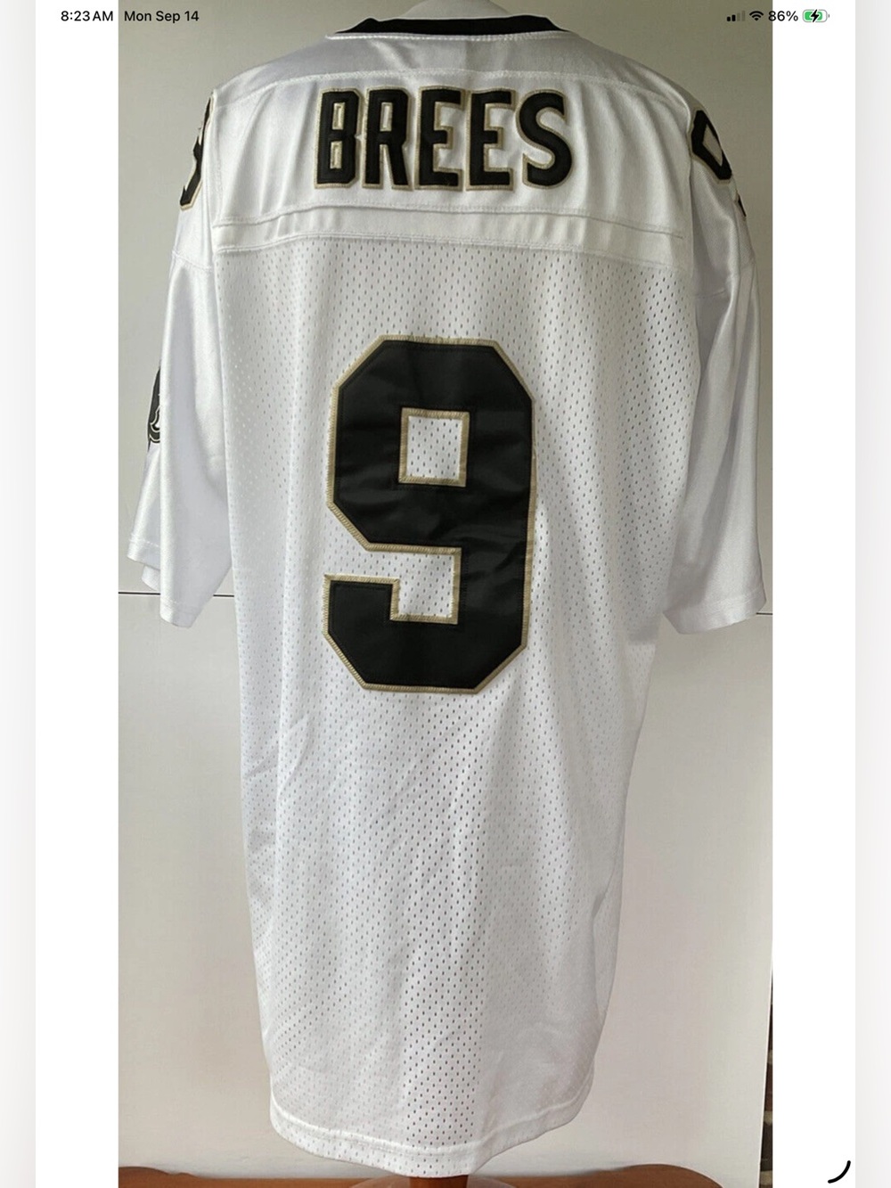 Vintage Reebok New Orleans Saints Drew Brees Stitched Jersey Size 56